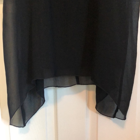 JOAN VASS Black Embroidered Scoopneck Sleeveless Black Midi Dress Women's Small - Picture 4 of 10